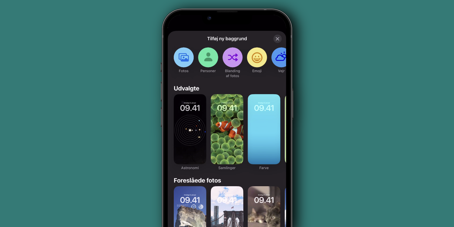 iOS 16 låseskærm