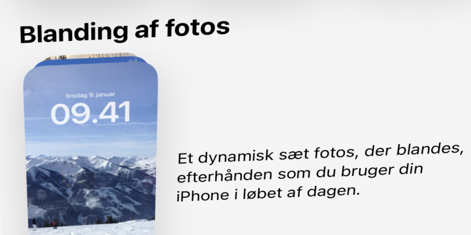 iOS 16 låseskærm