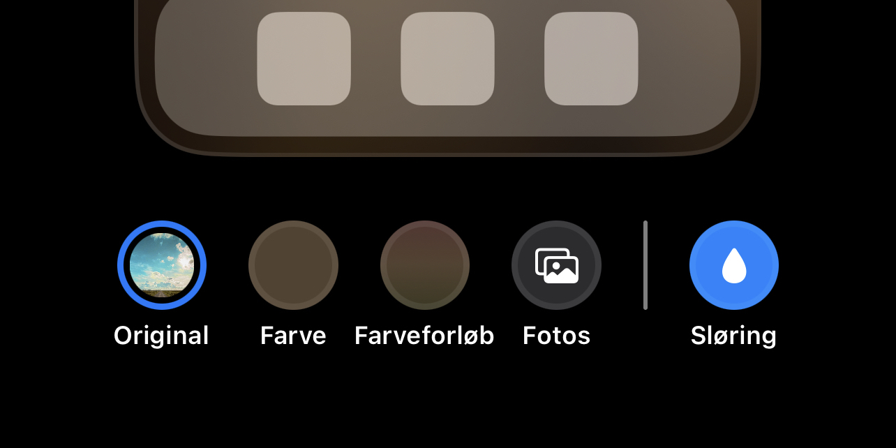 iOS 16 hjemmeskærm