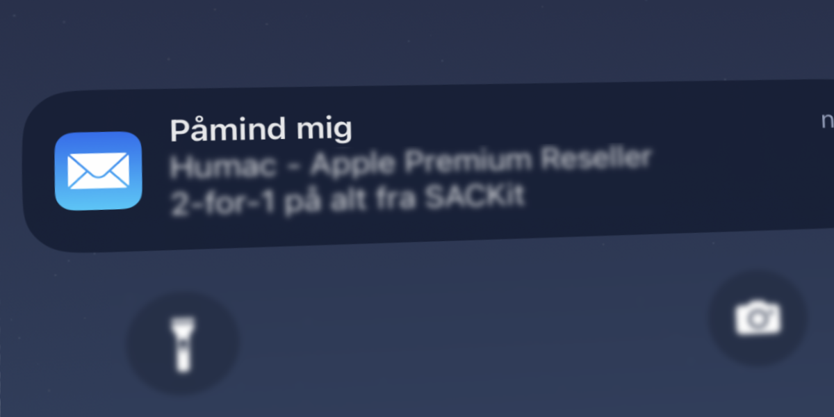 iOS 16 Påmind mig Mail