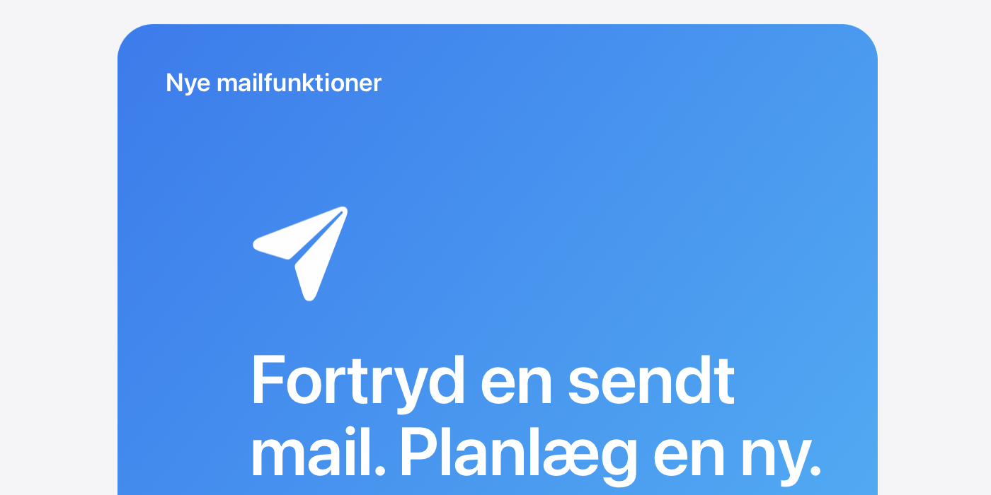 macOS Ventura fortryd mail