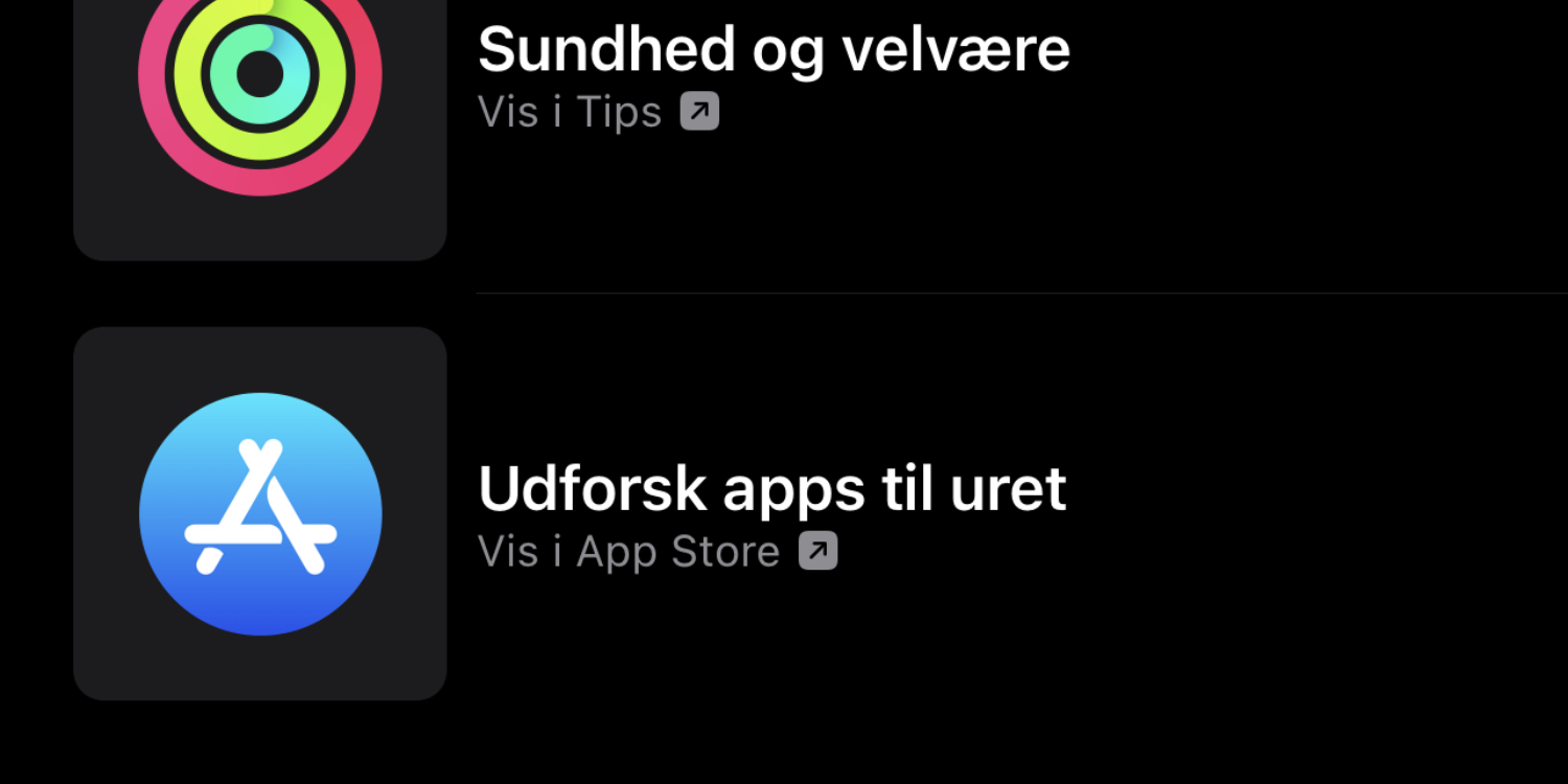 App'stil Apple Watch sund livsstil